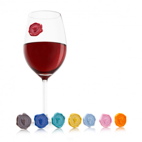 Identificateurs de verres a vin classic Vacu Vin