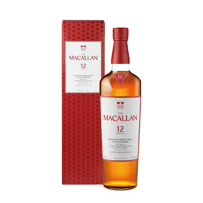 The Macallan 12 Años Sherry Oak Scotch Whisky 70 cl.