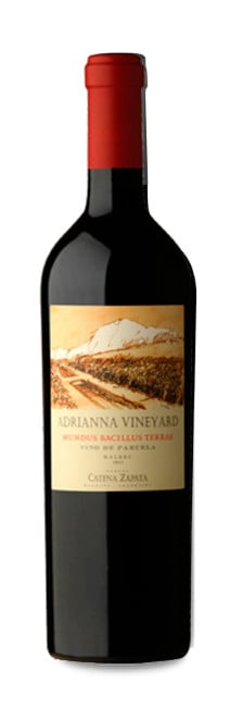 Catena Zapata Adrianna Vineyard Mundus Bacillus Terrae Malbec Catena Zapata Adrianna Vineyard Mundus Bacillus Terrae Malbec