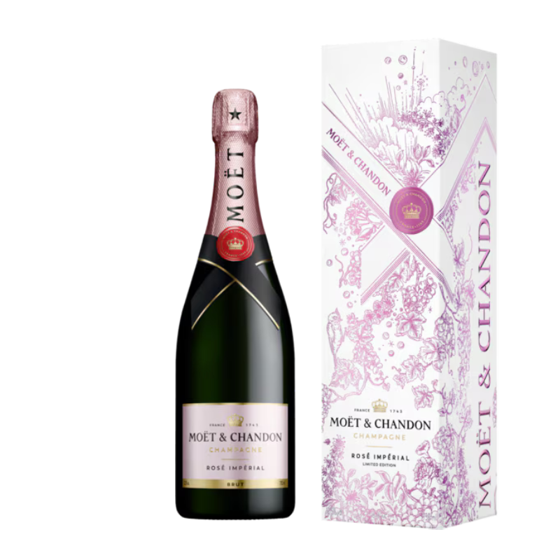 Estuche 1 Botella Moët & Chandon Imperial Brut Rosé Regalo