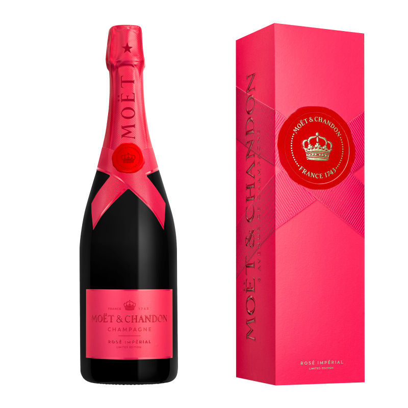 Estuche 1 Botella Moët & Chandon Imperial Pink Edición Limitada 2025