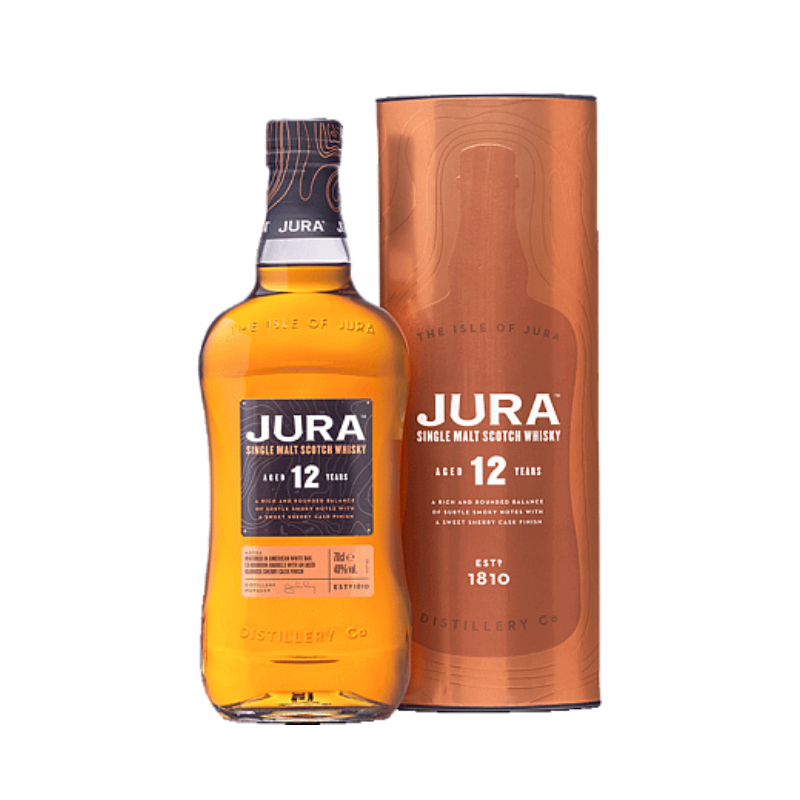 Jura Distillery Co. Ltd Jura Years Old Single Malt Scotch Whisky Con Estuche 70 Cl. Talla 12…