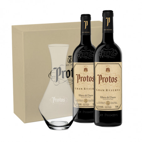 Box 2 bottles Protos Gran Reserva + Decantador Riedel Box 2 bottles Protos Gran Reserva + Decantador Riedel