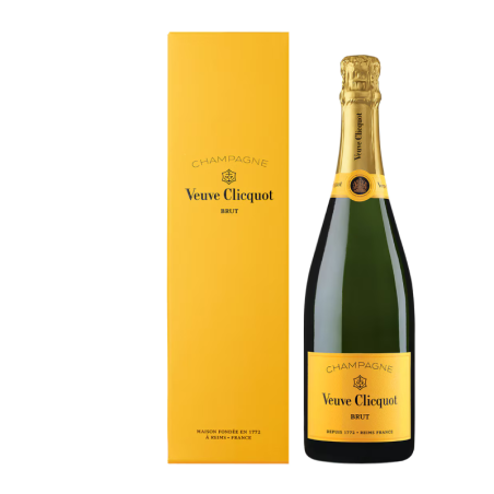Veuve Clicquot Brut Yellow Label in a case