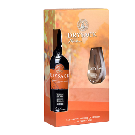 Estuche 1 botella Dry Sack Medium + 1 Copa Estuche 1 botella Dry Sack Medium + 1 Copa