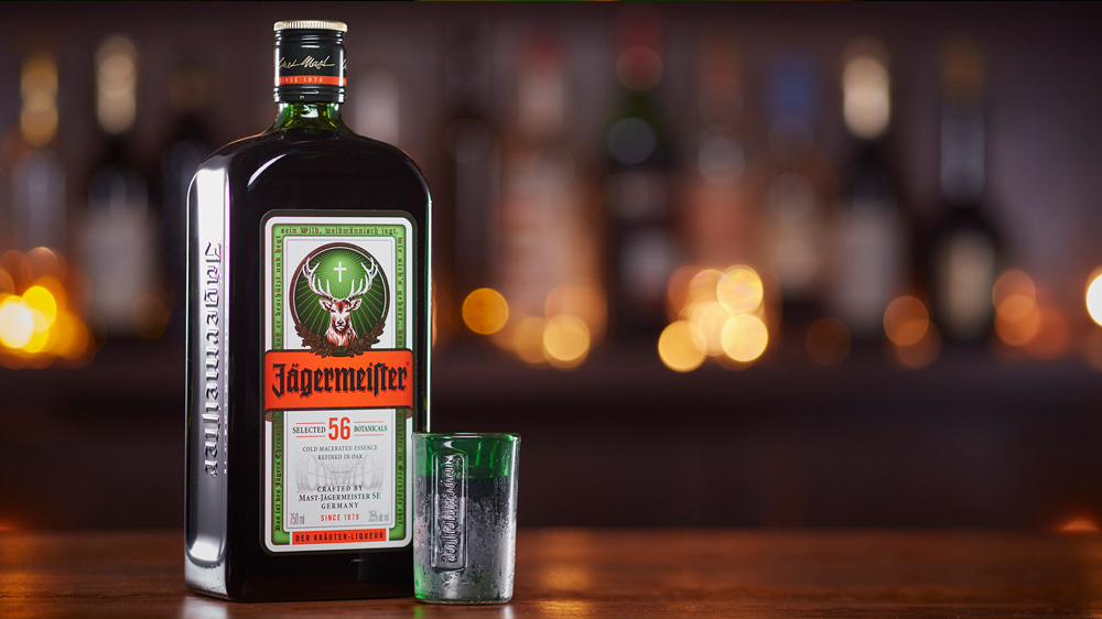 Jägermeister. Buy liquor produced in Germany.